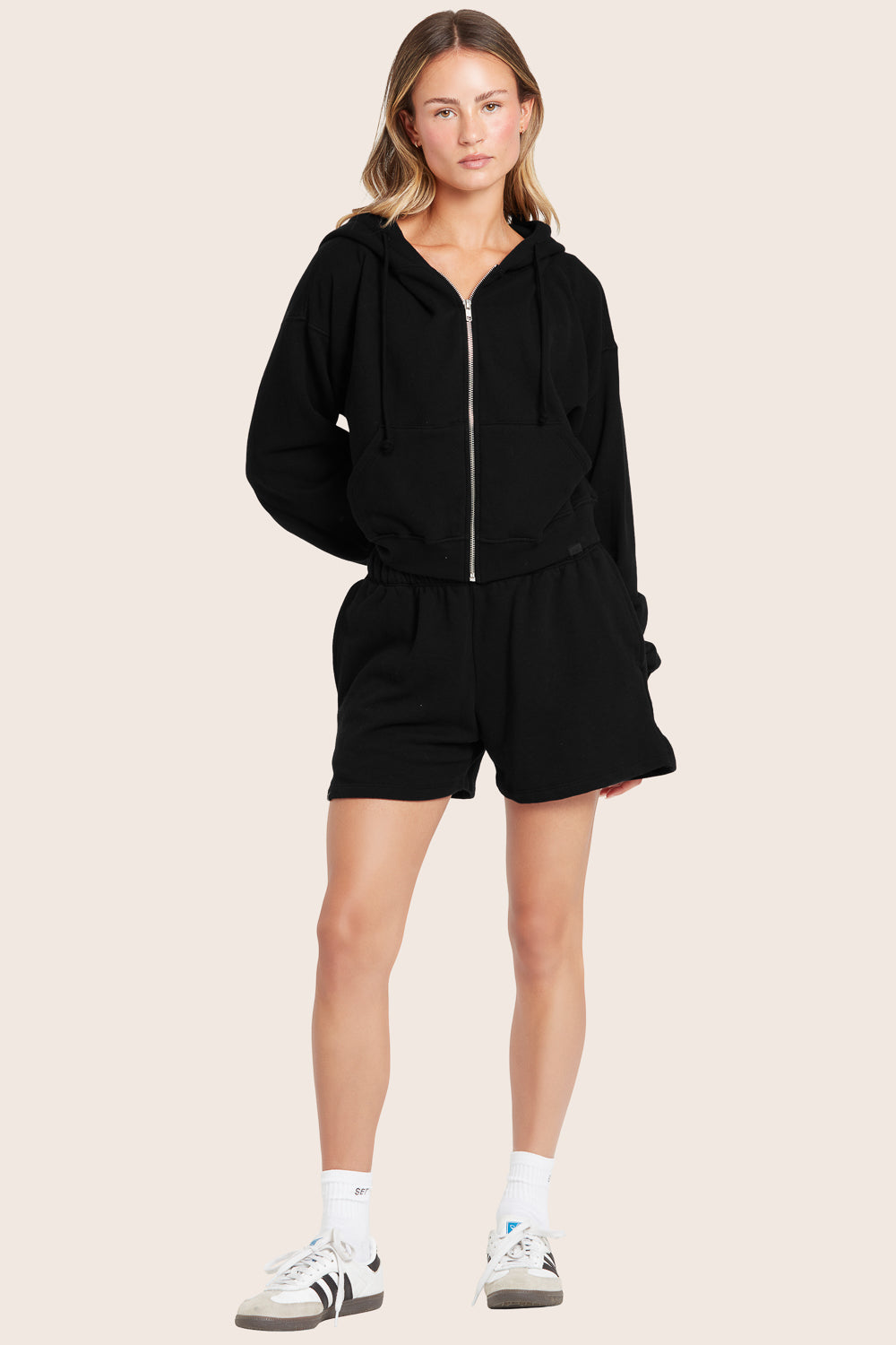Klassische Vintage-Sweatshorts – Onyx