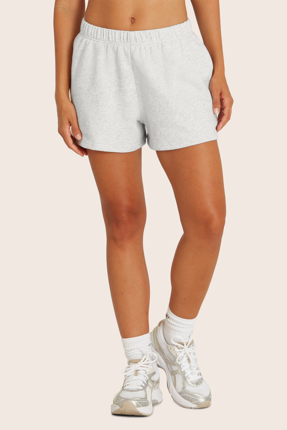 Klassische Vintage-Sweatshorts – Heather Grey