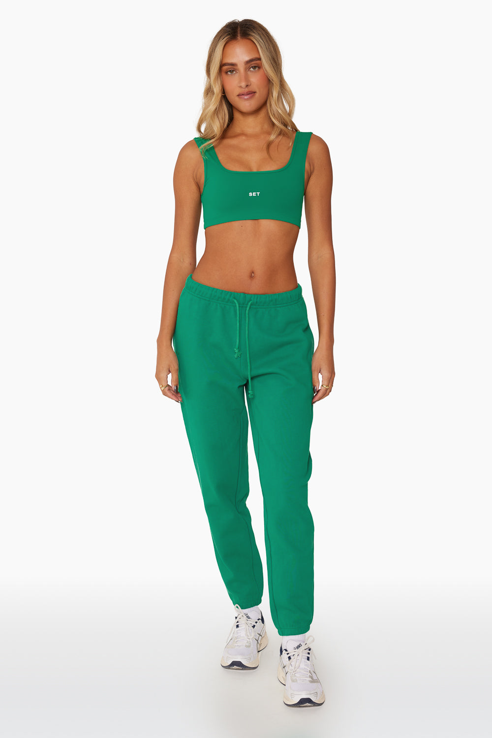 Schwere Jogginghose mit Kordelzug – Palm
